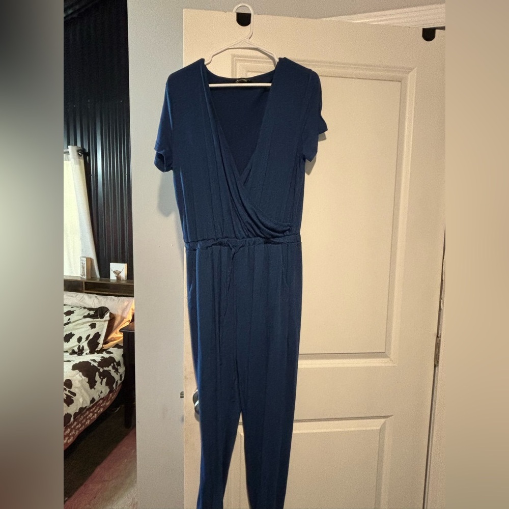 Elegant Blue Women's Jumpsuit